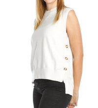 Papillon - Knit Vest With Side Button Detail