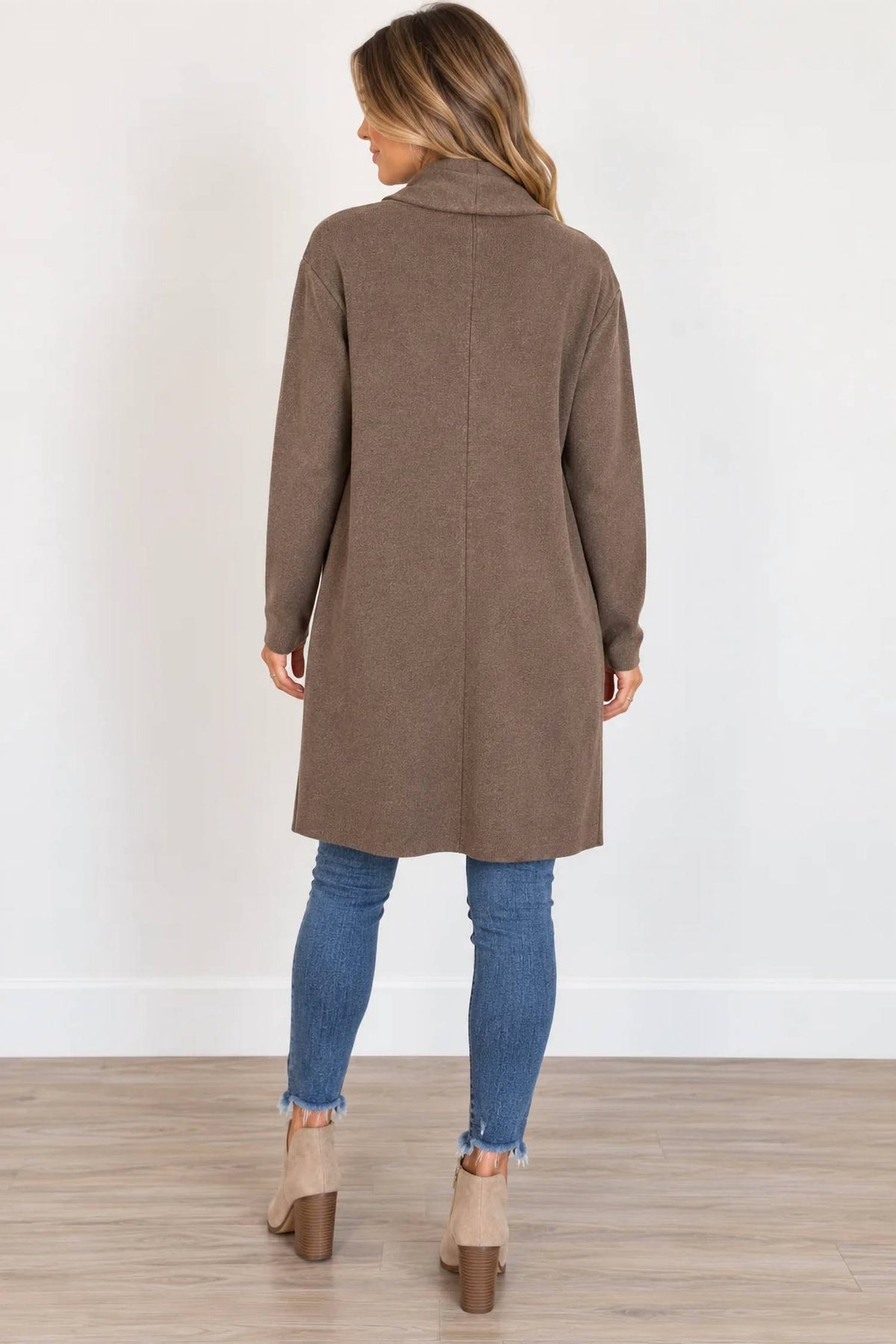 Papillon - Lapel Coatigan With Pockets