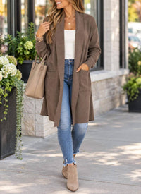 Papillon - Lapel Coatigan With Pockets