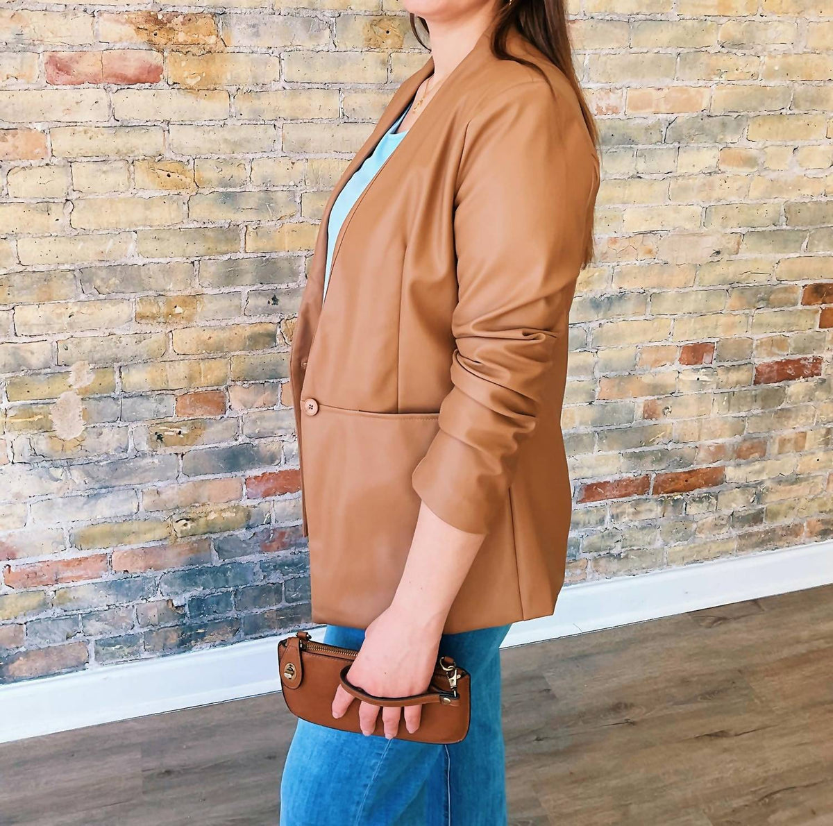 Papillon - Millie Faux Leather Blazer