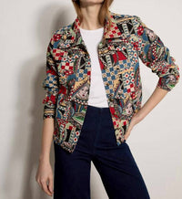 Papillon - Playing Card Short Tapestry Jacket
