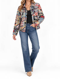 Papillon - Playing Card Short Tapestry Jacket