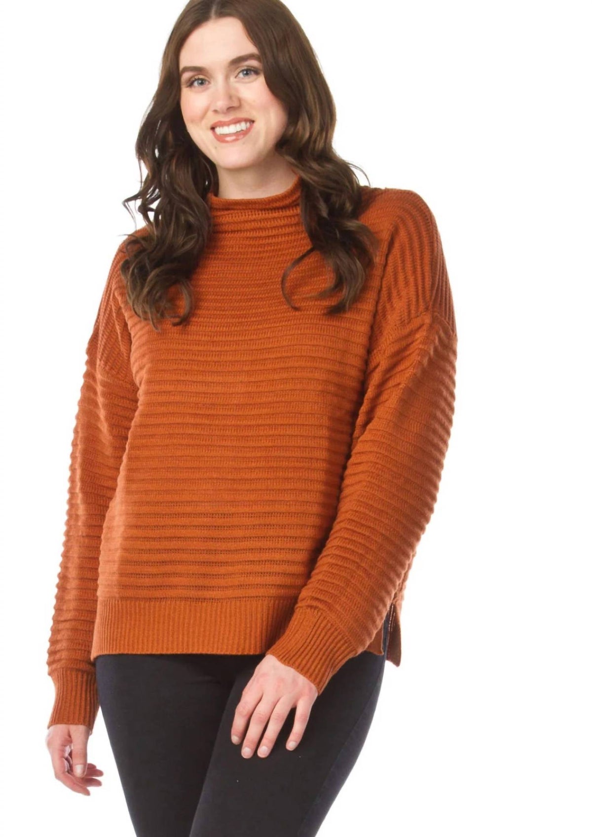 Papillon - Ribbed Mock Neck Sweater