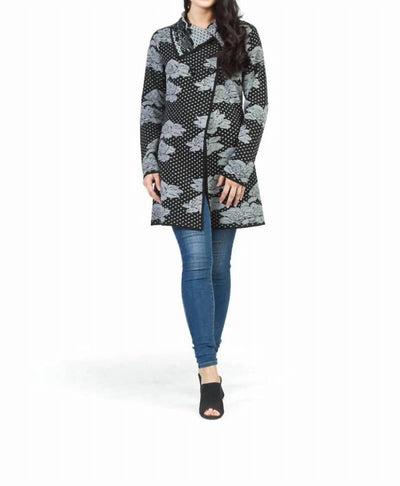 Papillon - Rose Print Sweater Jacket