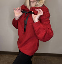 Papillon - Shoulder Stud Detail Sweater