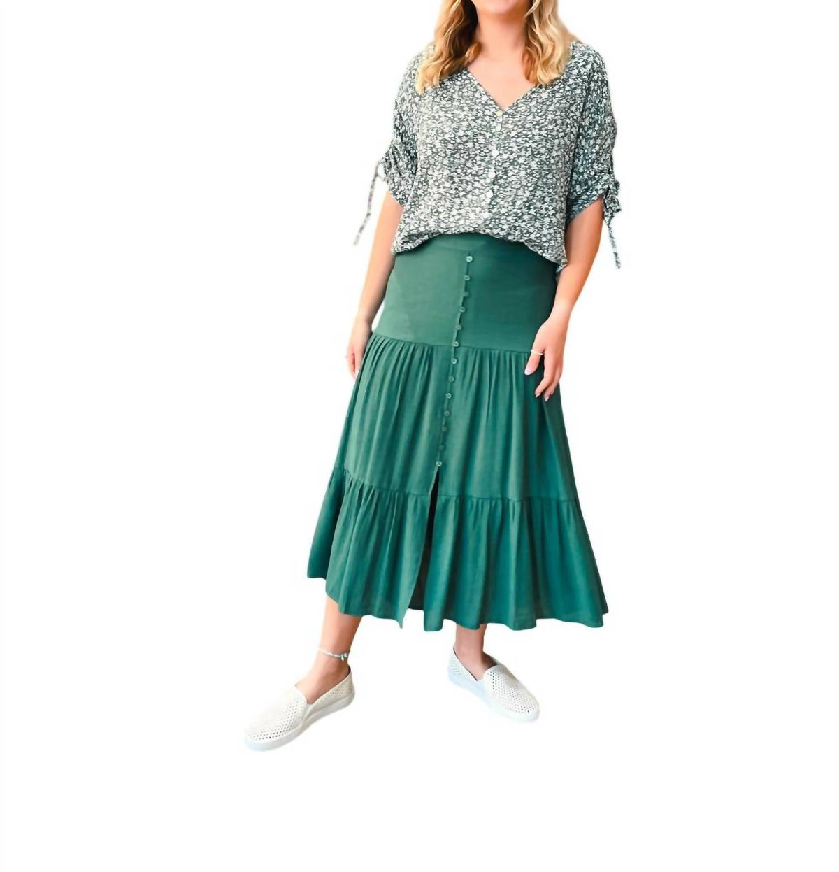 Papillon - Tiered Crinkled Skirt