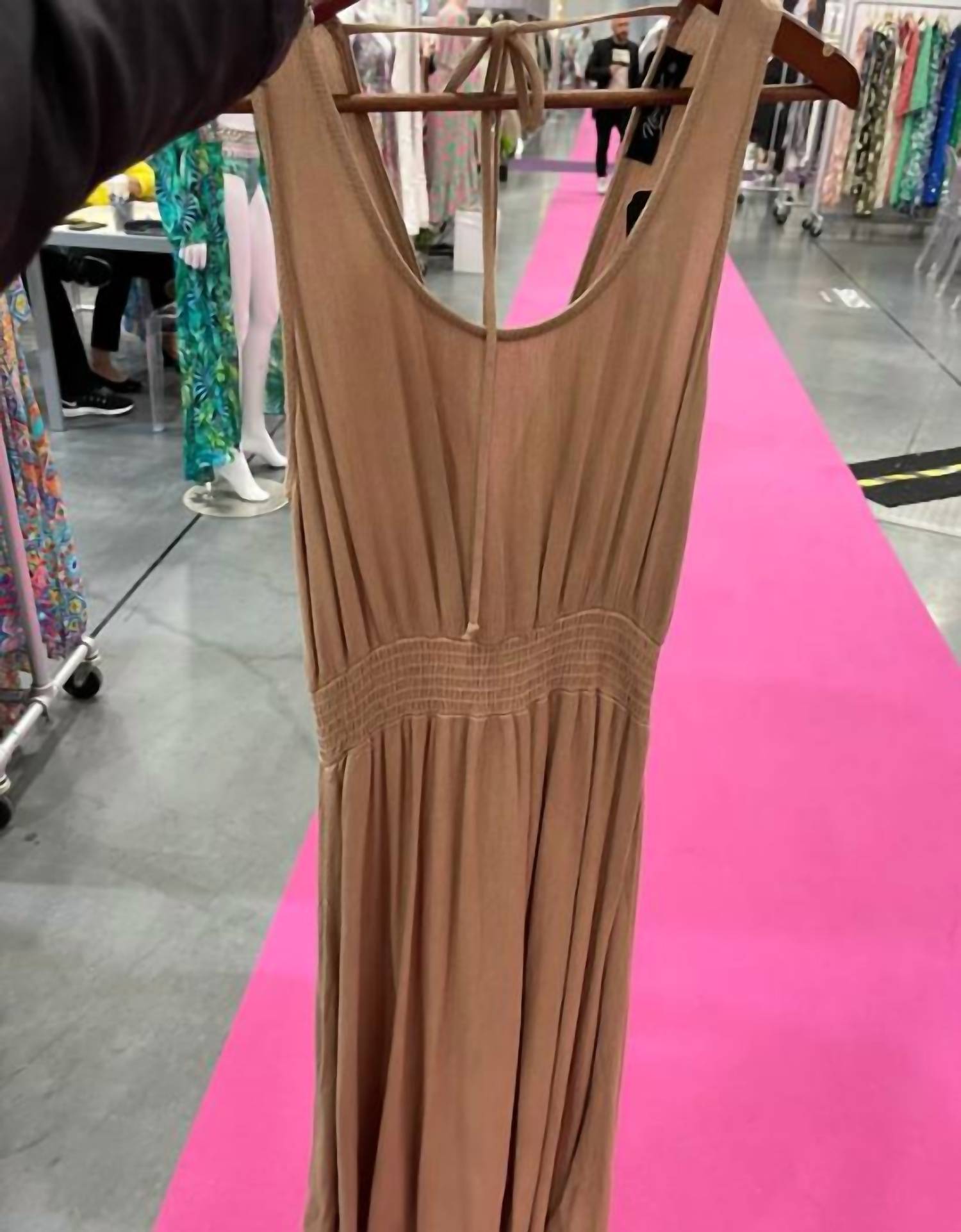 Papillon - Women's Midi Tank Dress - brown - clothing - dresses