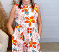 Papillon - Women's Tiered Dress - clothing - dresses - floral