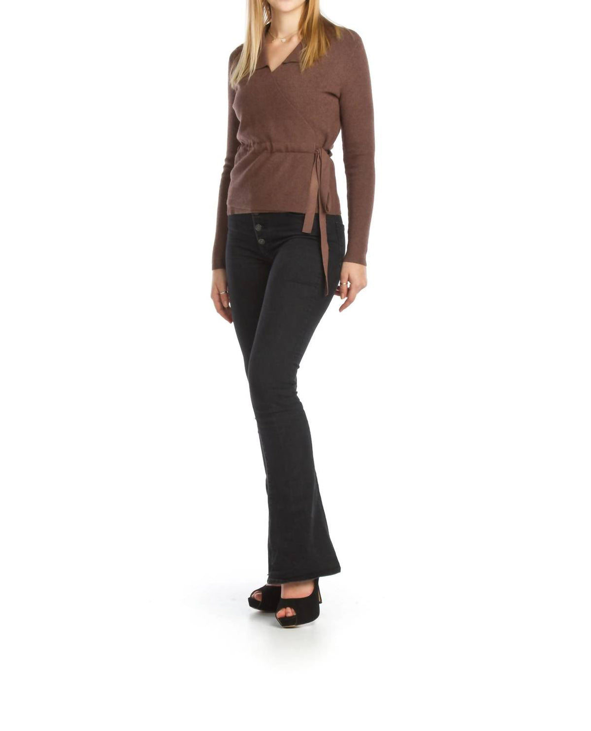 Papillon - Wrap Style Sweater Top