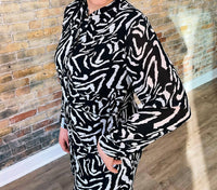 Papillon - Zebra Front Shirt Dress