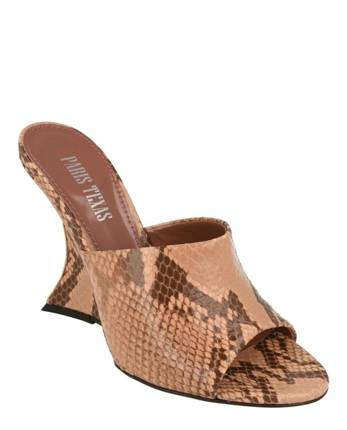 Paris Texas - Wsomen's Nina Python Print Mules