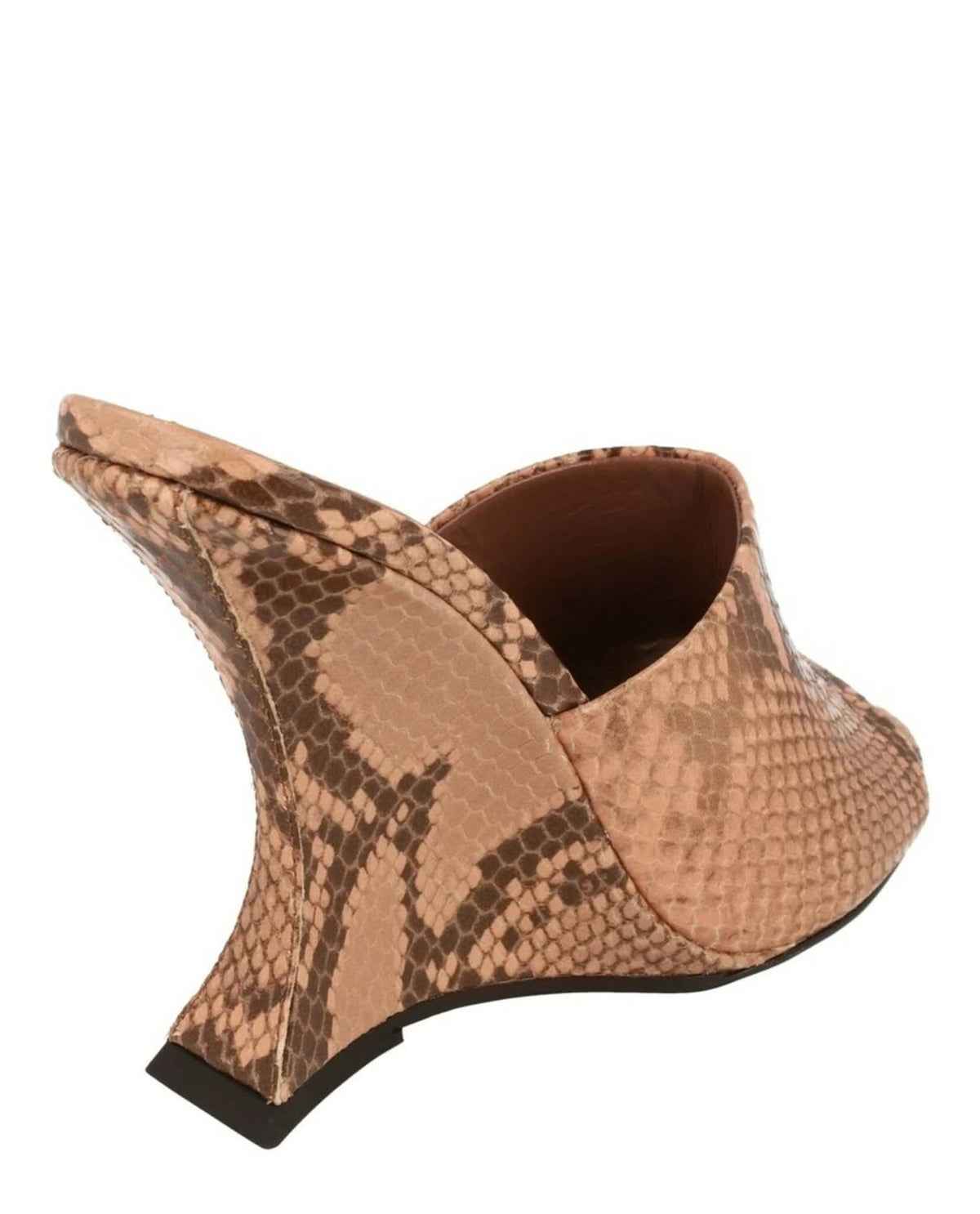 Paris Texas - Wsomen's Nina Python Print Mules