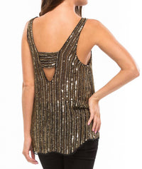Parker - Fallon Sequin V-neck Top