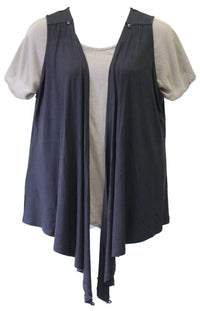 Parsley & Sage - Women's Convertible Button Vest