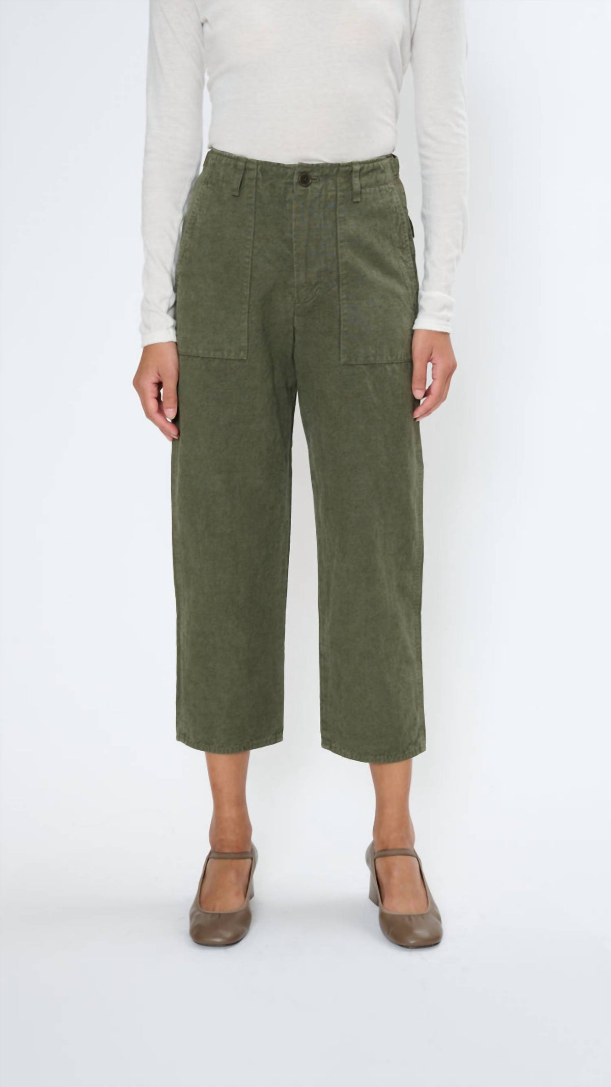 Pas De Calais - High Thread Count Cotton Linen Baker Pants
