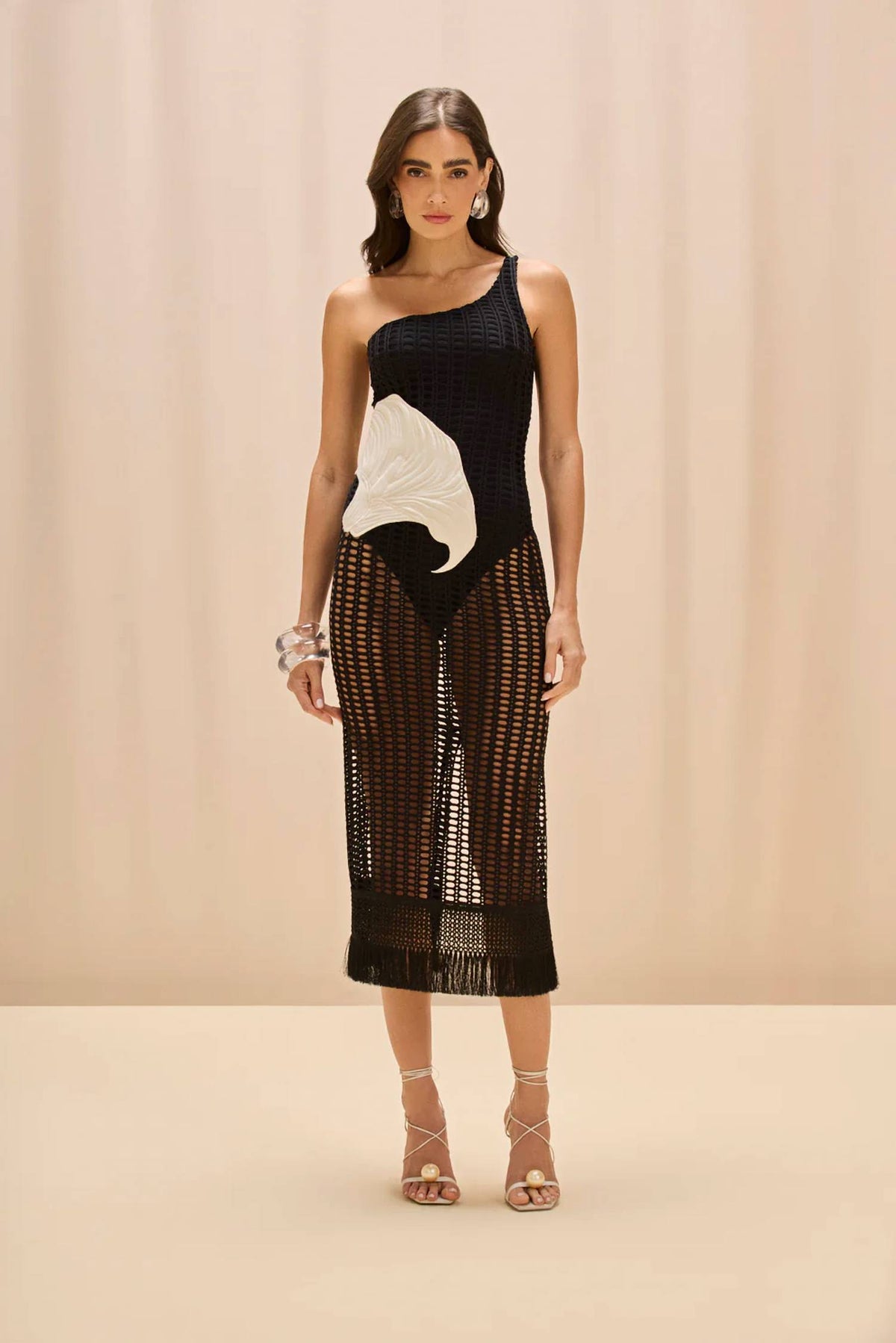 Patbo - Selene Mesh Printed Beach Dress