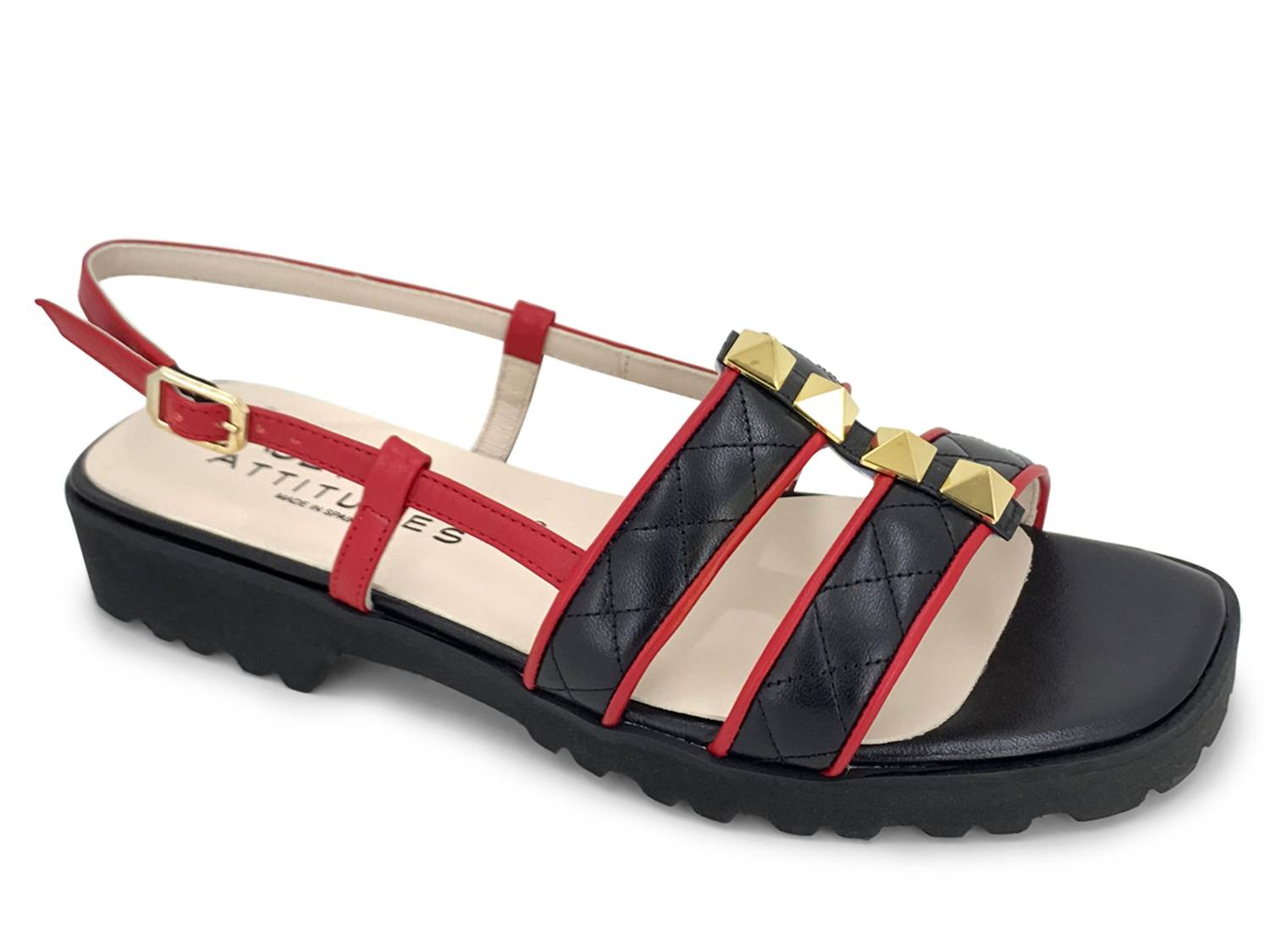 Paul Mayer/Attitudes - Proud Sling - back Sandal - black - sandals - shoes