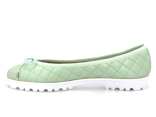 Paul Mayer/Attitudes - Women's Breeze Bergen Ballet Shoe - green - platforms - shoes