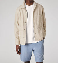 Paul Smith - Cotton-linen Broad Stripe Zebra Work Jacket