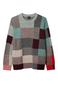 Paul Smith - Men's Patchwork Cotton & Wool-blend Sweater