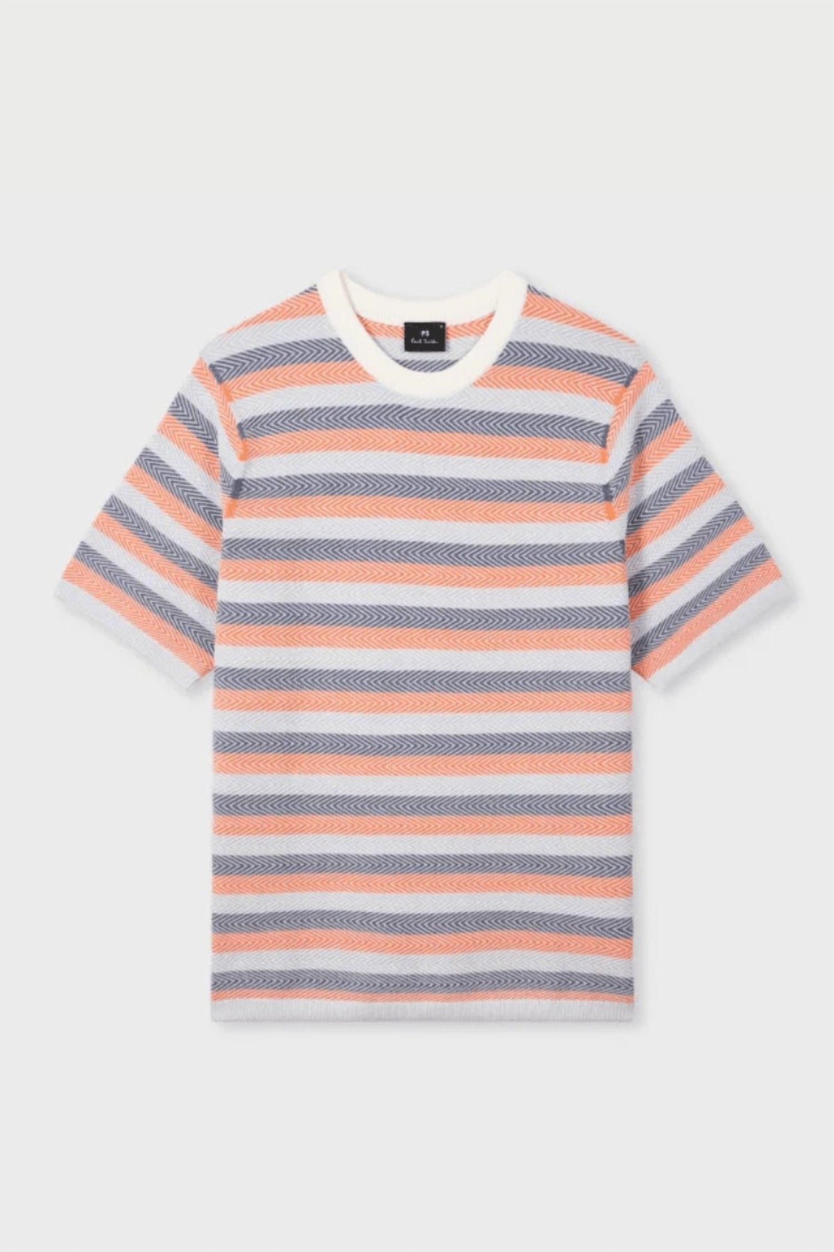 Paul Smith - Textured Stripe Knitted T-shirt