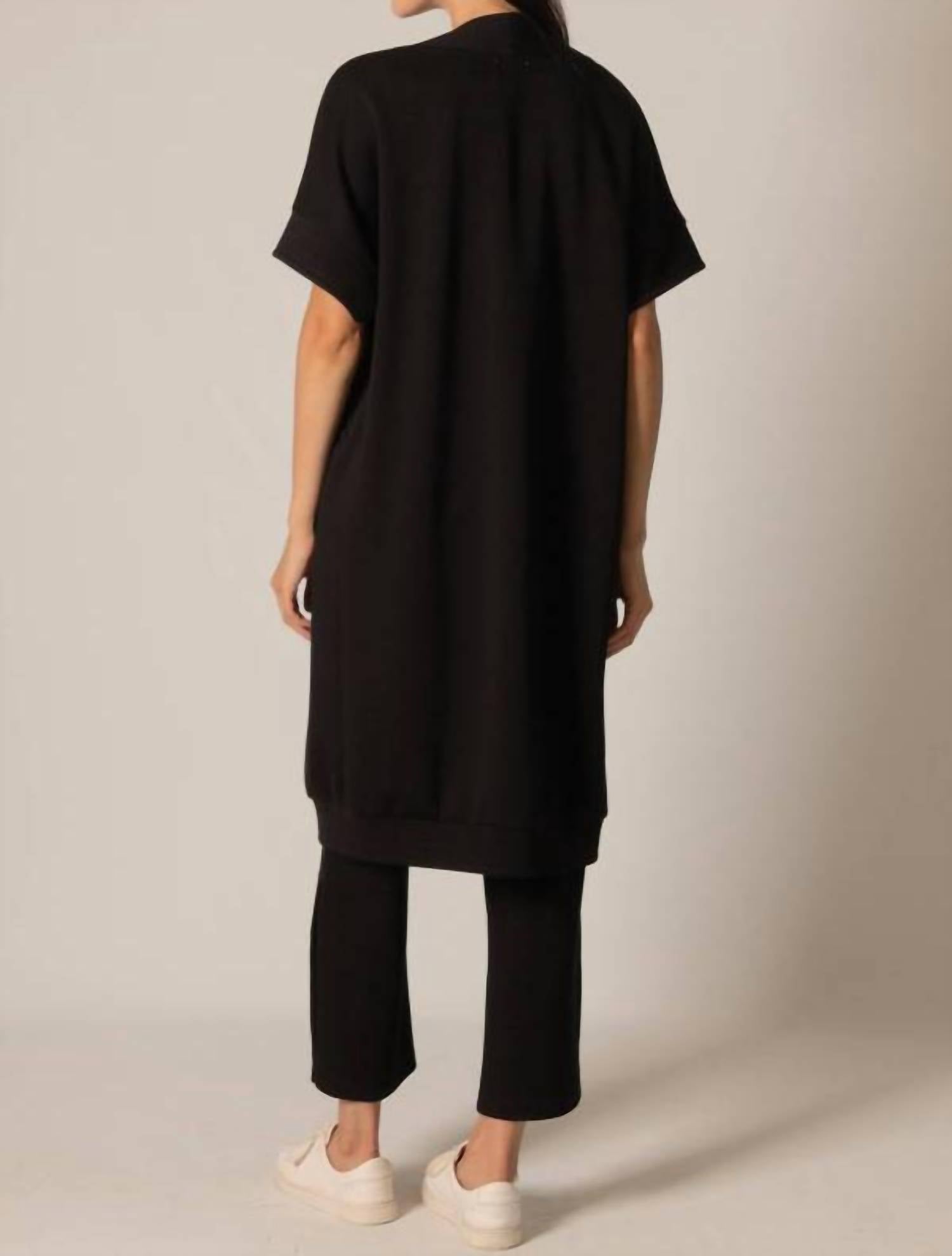 P.Cill - Butter Modal Cardigan - black - cardigans - clothing