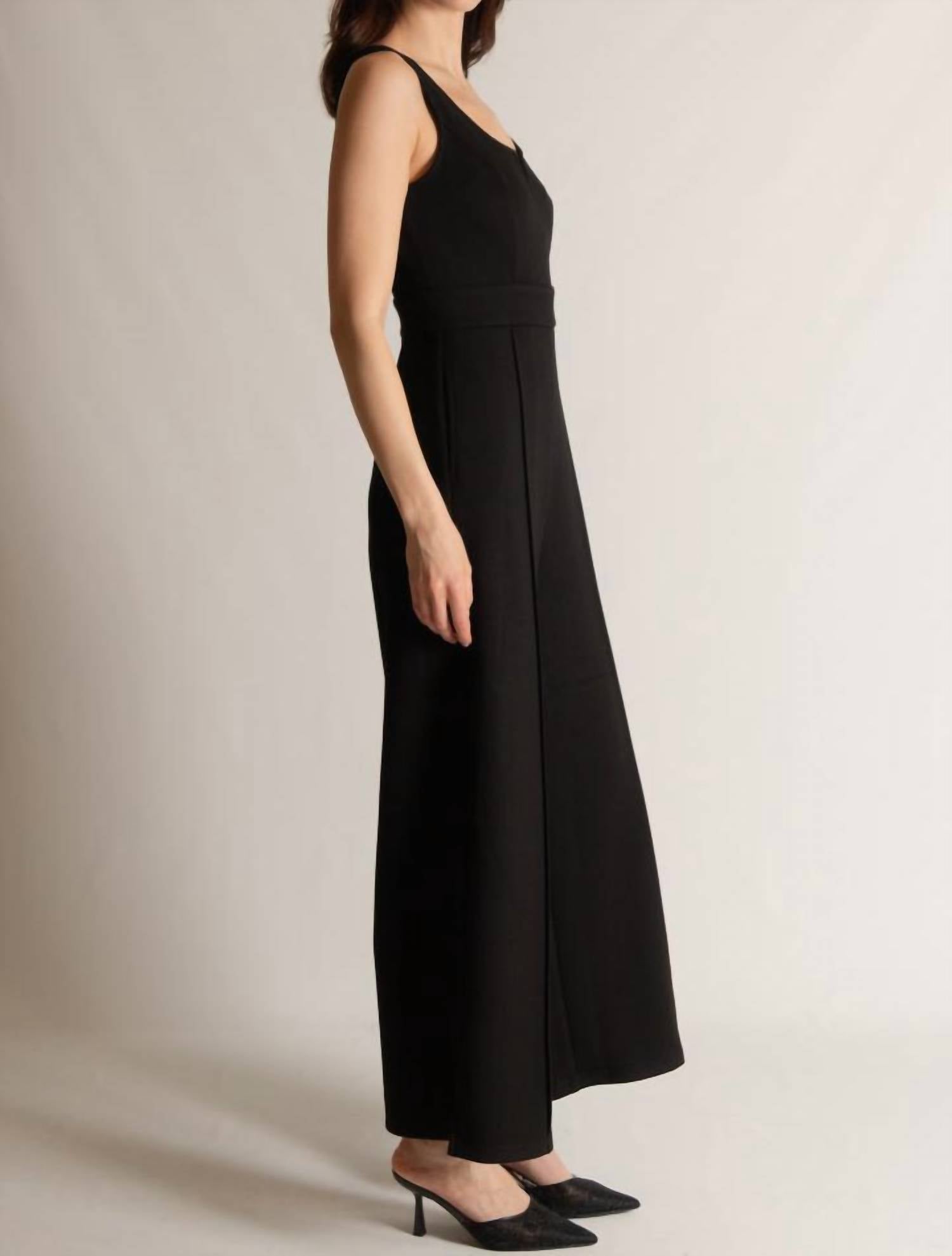 P.Cill - Jasmine Butter Modal Jumpsuit - black - clothing - modal