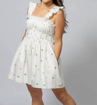 Peach Love - Ditsy Daisies Romper