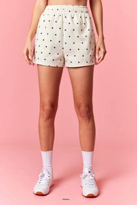 Peach Love - Dot Print Short