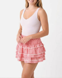 Peach Love - Lacey Ruffled Skirt