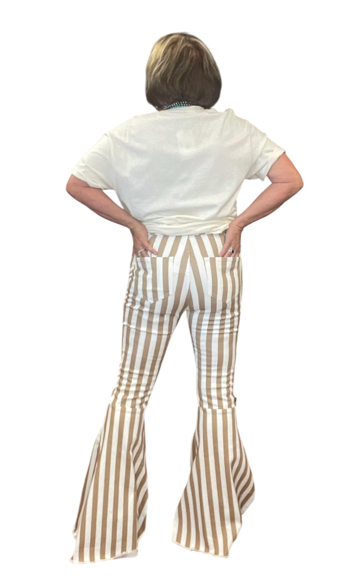 Peach Love - Marbled Flare Pants
