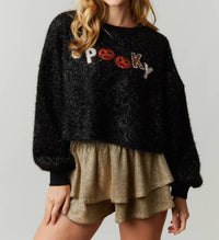 Peach Love - Spooky Pumpkin Halloween Sweater