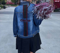 Pearls & Camo - Custom Carolina Denim Jacket