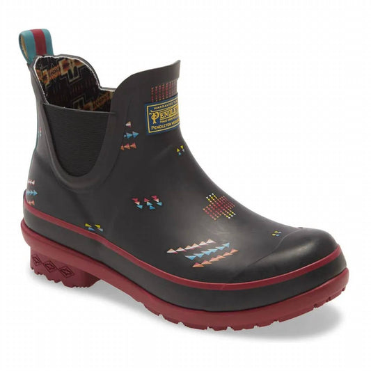 Pendleton - Women's Geo Mix Short Rain Boot - black - rain - boots - shoes