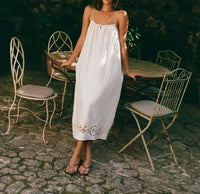 Peony - Embroidered Midi Dress