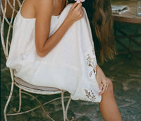 Peony - Embroidered Midi Dress