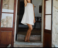Peony - Embroidered Mini Keyhole Dress