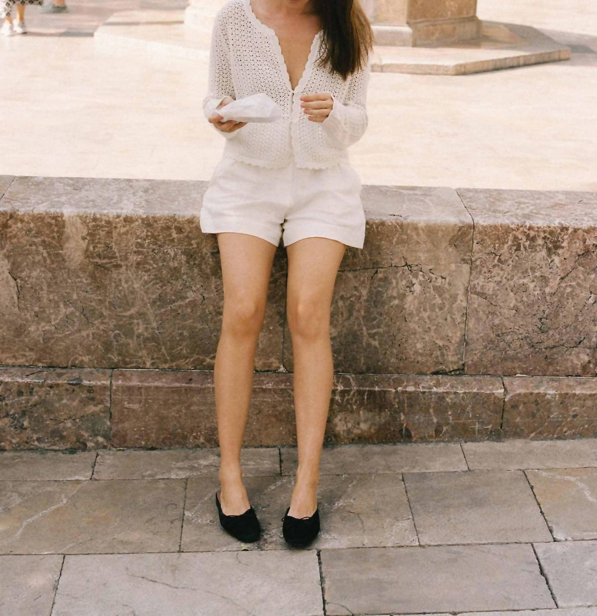 Peony - Pointelle Cardigan