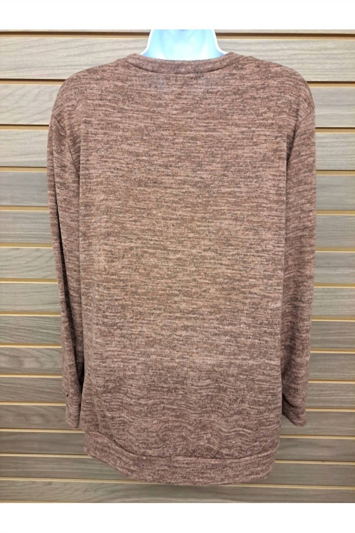 Perfect Peach - Women's Sequin Deer Long Sleeved