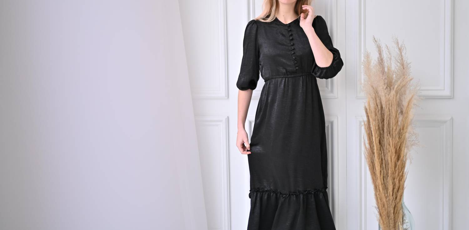 Pero New York - Caroline Dress - black - clothing - directbrandpartner