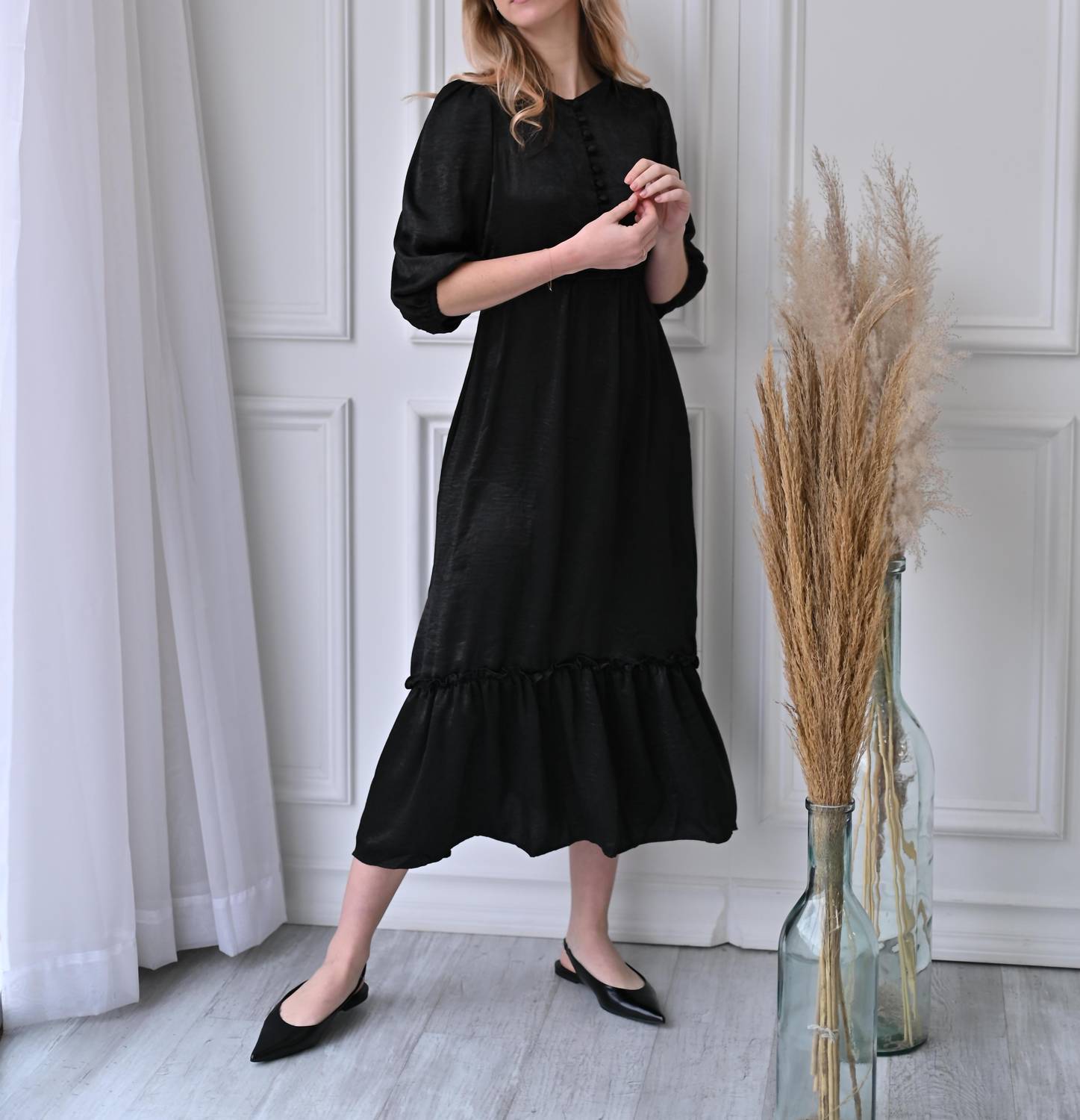 Pero New York - Caroline Dress - black - clothing - directbrandpartner
