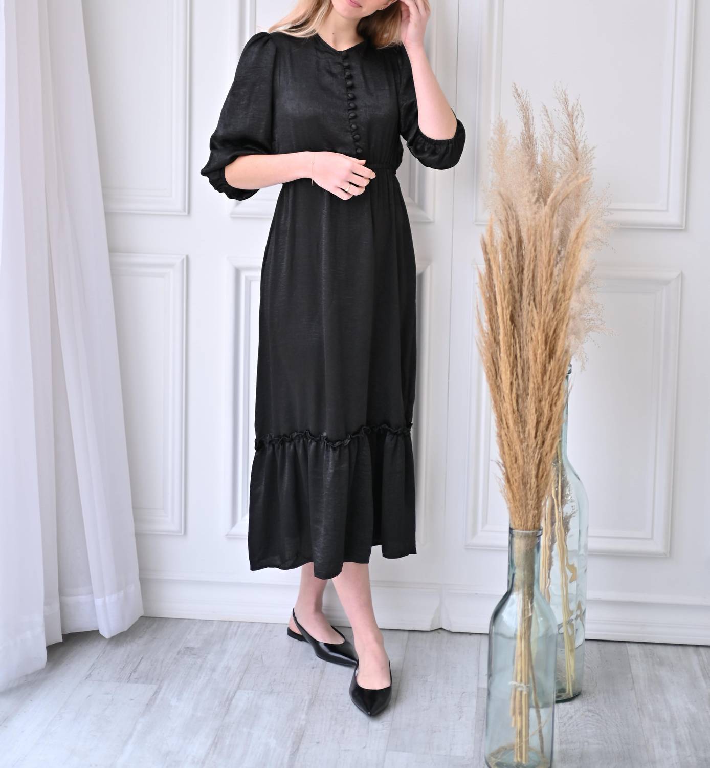 Pero New York - Caroline Dress - black - clothing - directbrandpartner