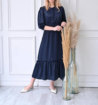Pero New York - Caroline Dress - blue - clothing - directbrandpartner