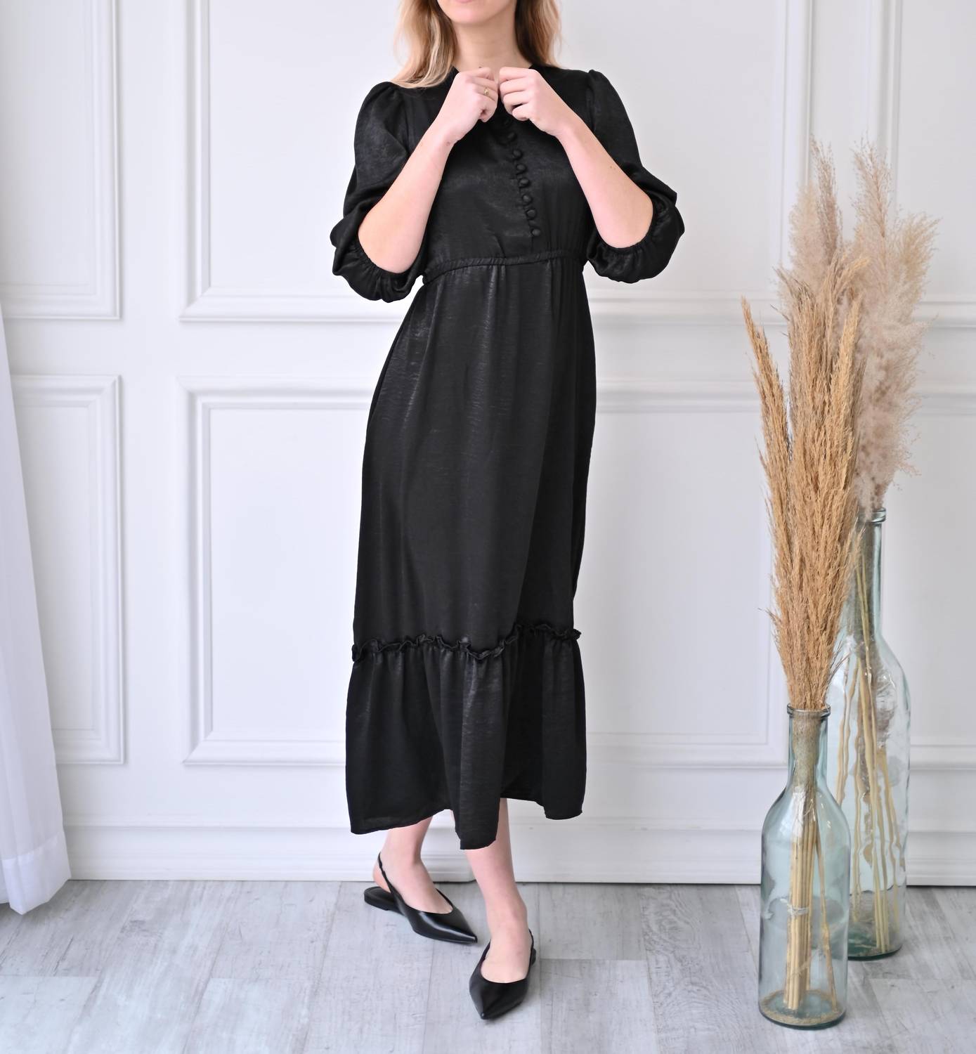 Pero New York - Caroline Dress - black - clothing - directbrandpartner