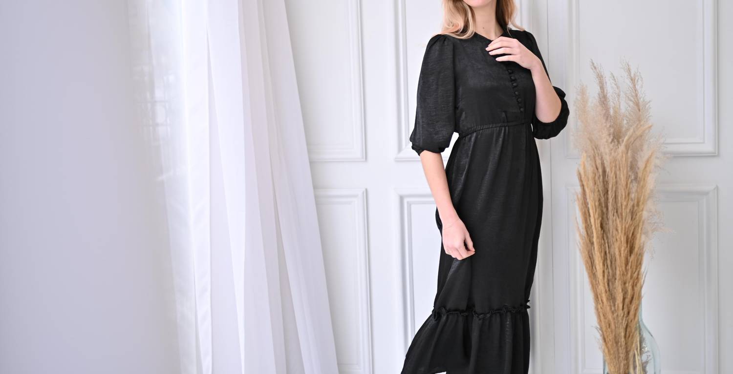 Pero New York - Caroline Dress - black - clothing - directbrandpartner