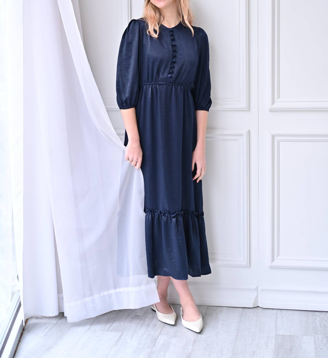 Pero New York - Caroline Dress - blue - clothing - directbrandpartner