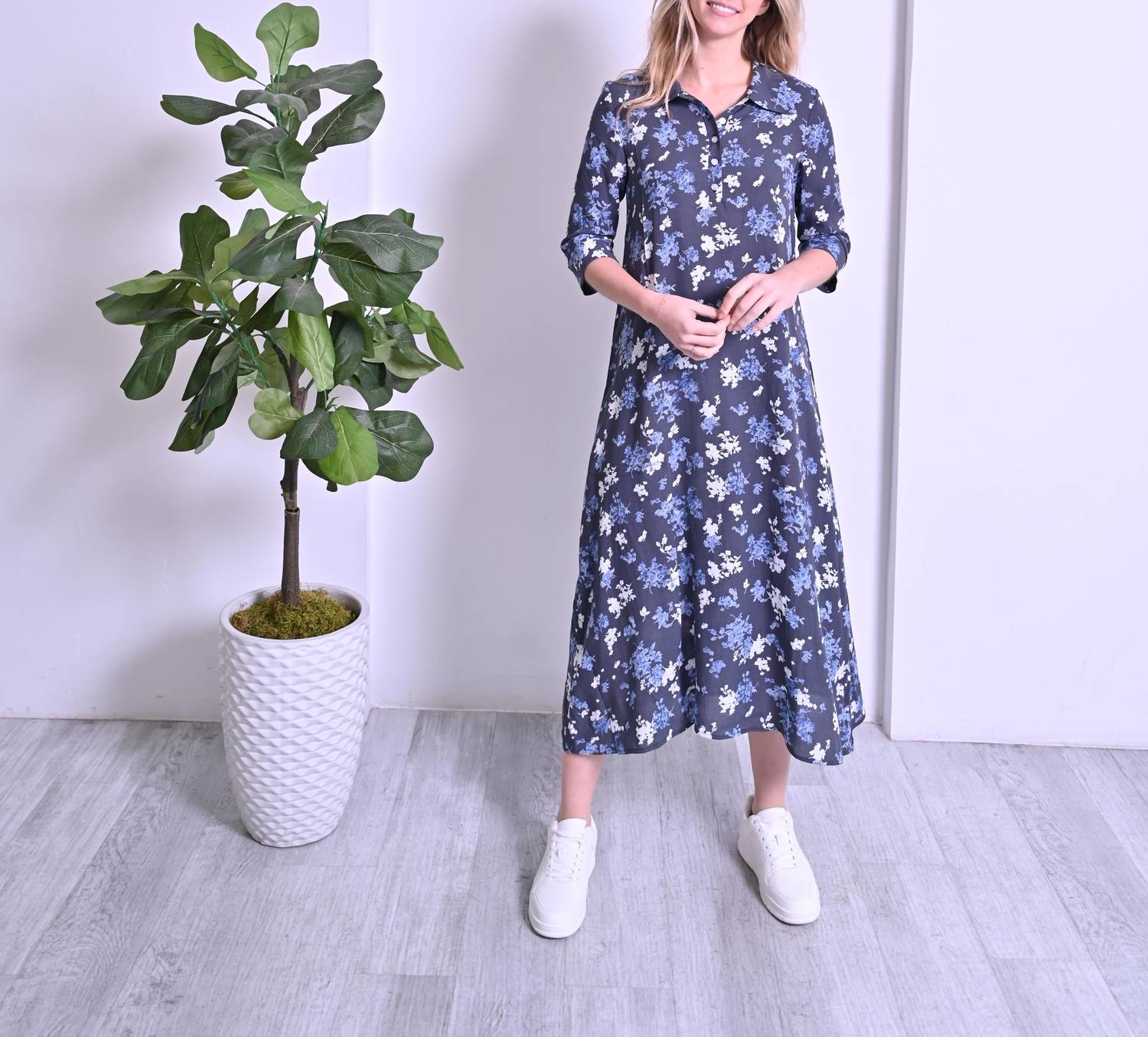 Pero New York - Mia Dress - blue - clothing - directbrandpartner