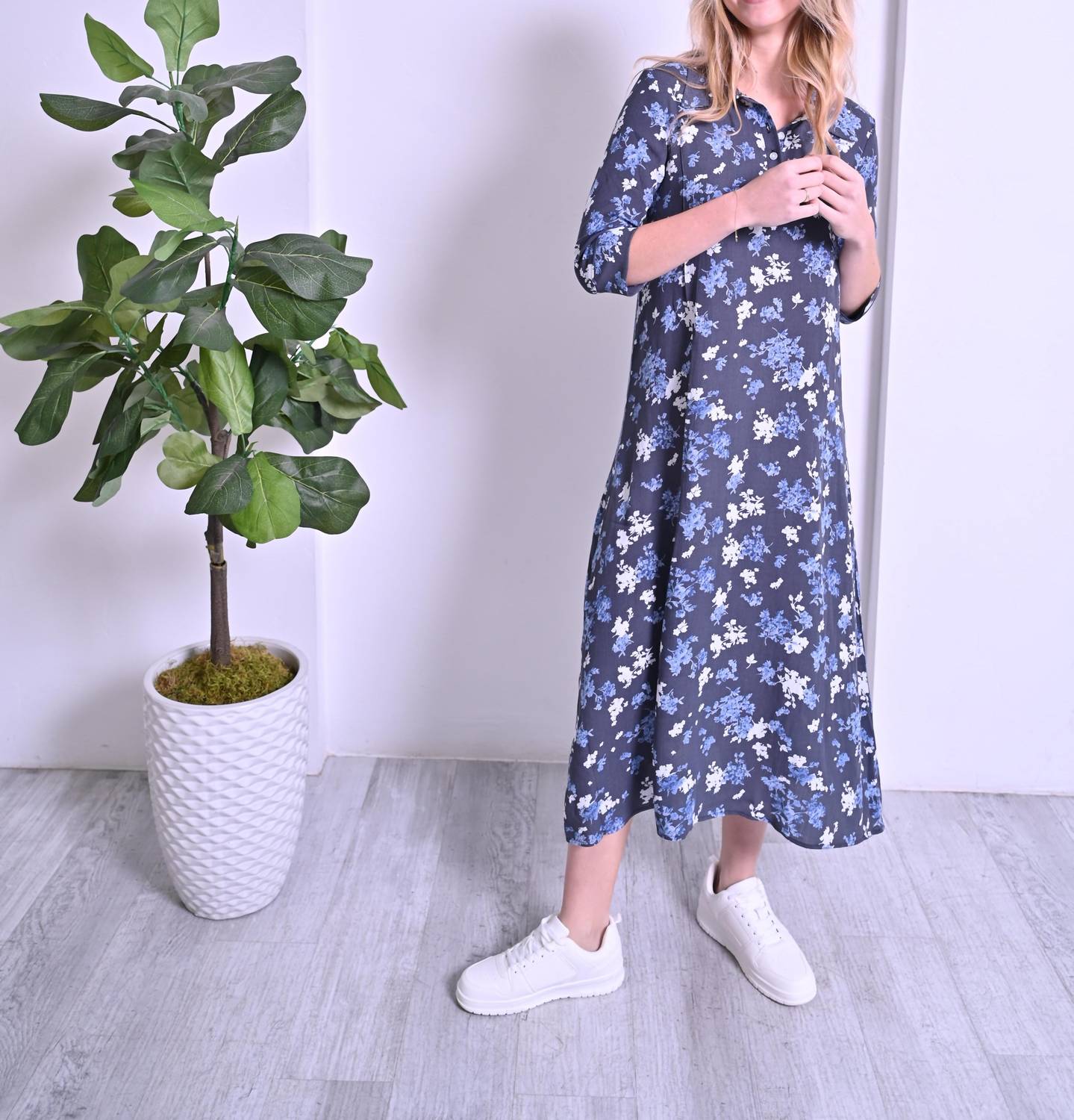 Pero New York - Mia Dress - blue - clothing - directbrandpartner