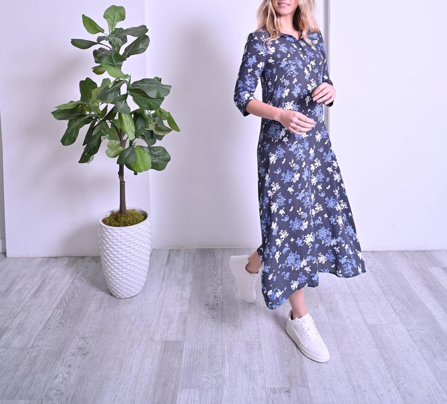 Pero New York - Mia Dress - blue - clothing - directbrandpartner