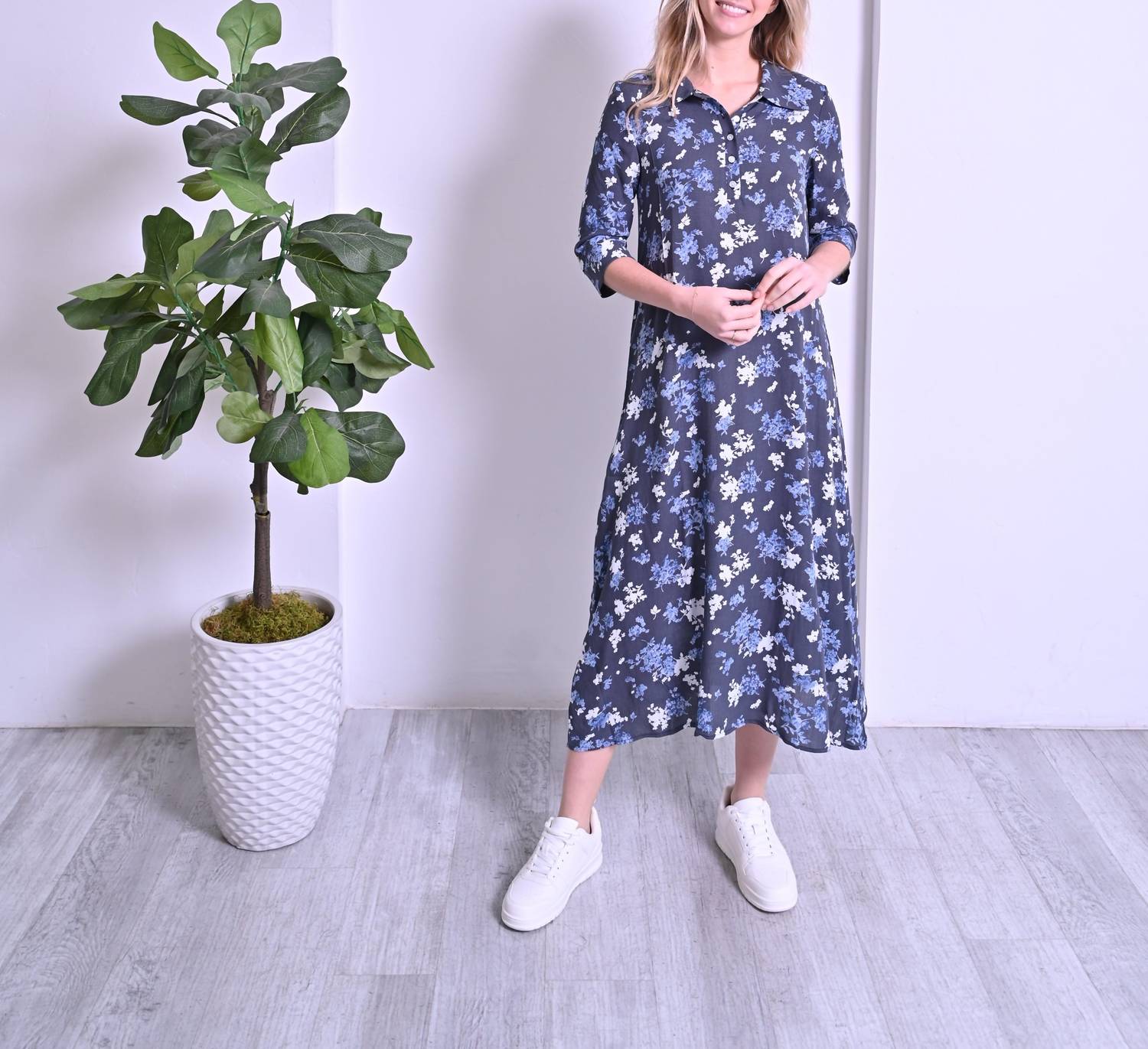 Pero New York - Mia Dress - blue - clothing - directbrandpartner